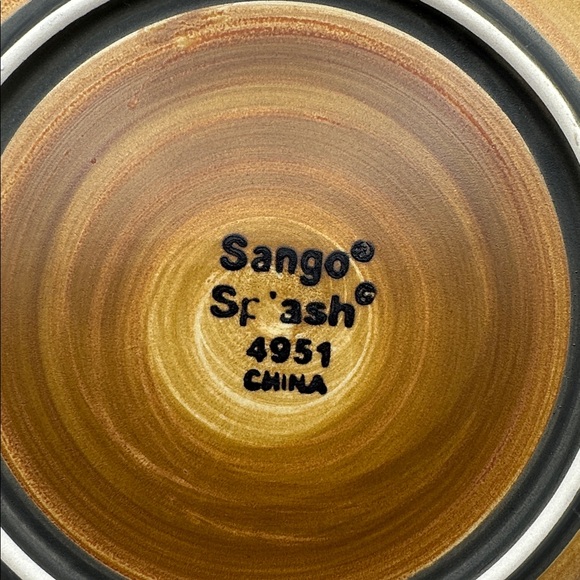 2 Sango Splash Salad Plates. 1976 Vintage. #4951 - Picture 3 of 8